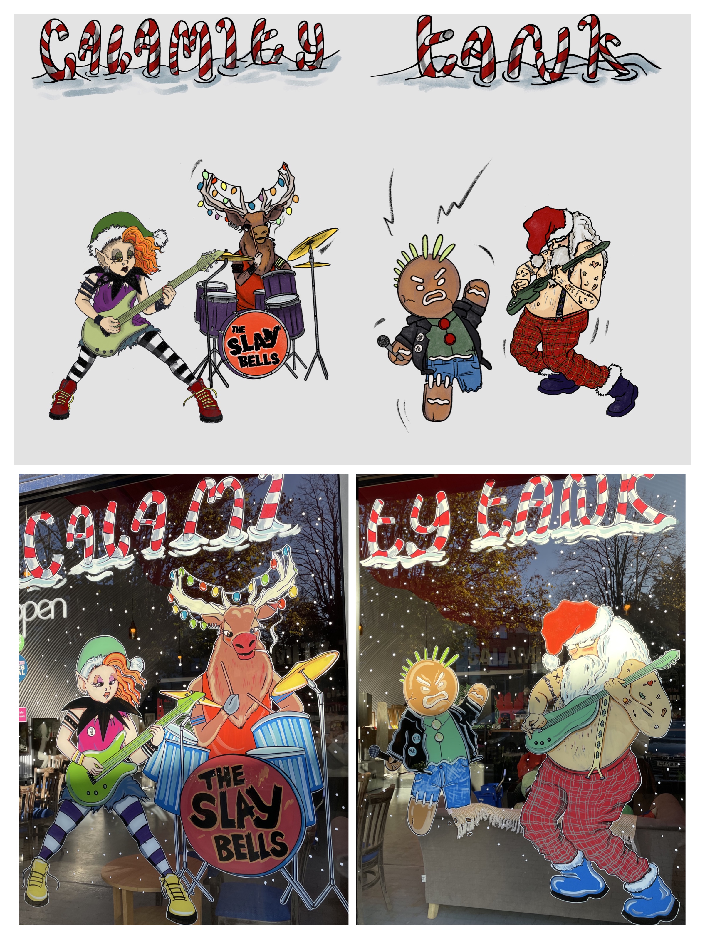 Window splash The Slay Bells